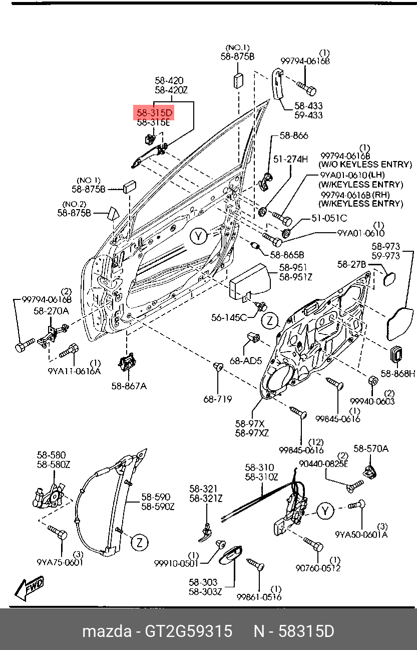 GT2G59315 MAZDA -