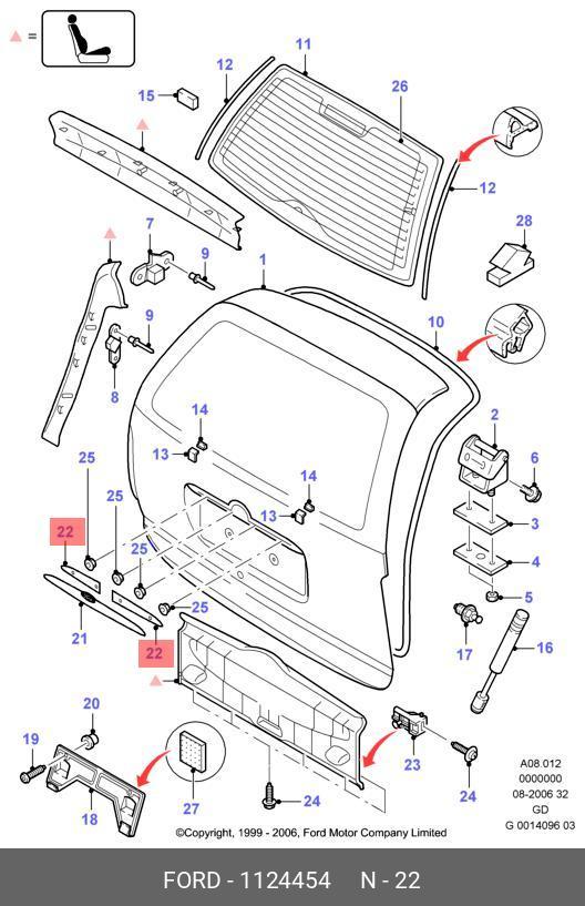 1124454 FORD UNTERLAGE