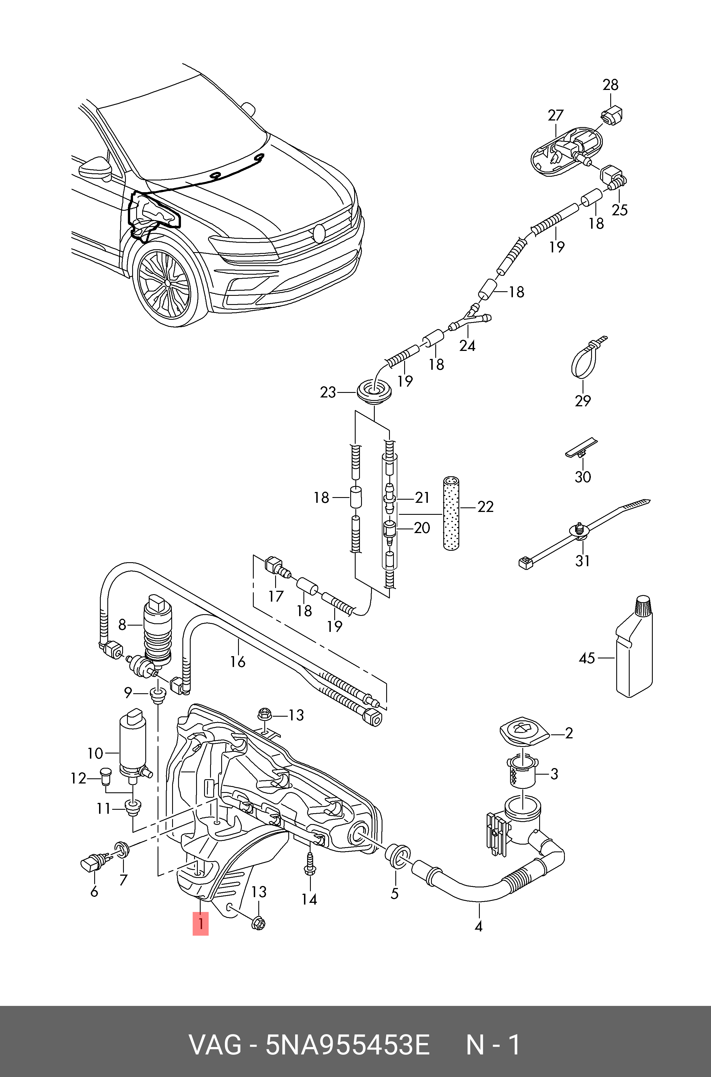 5NA955453E VAG BEHAELTER