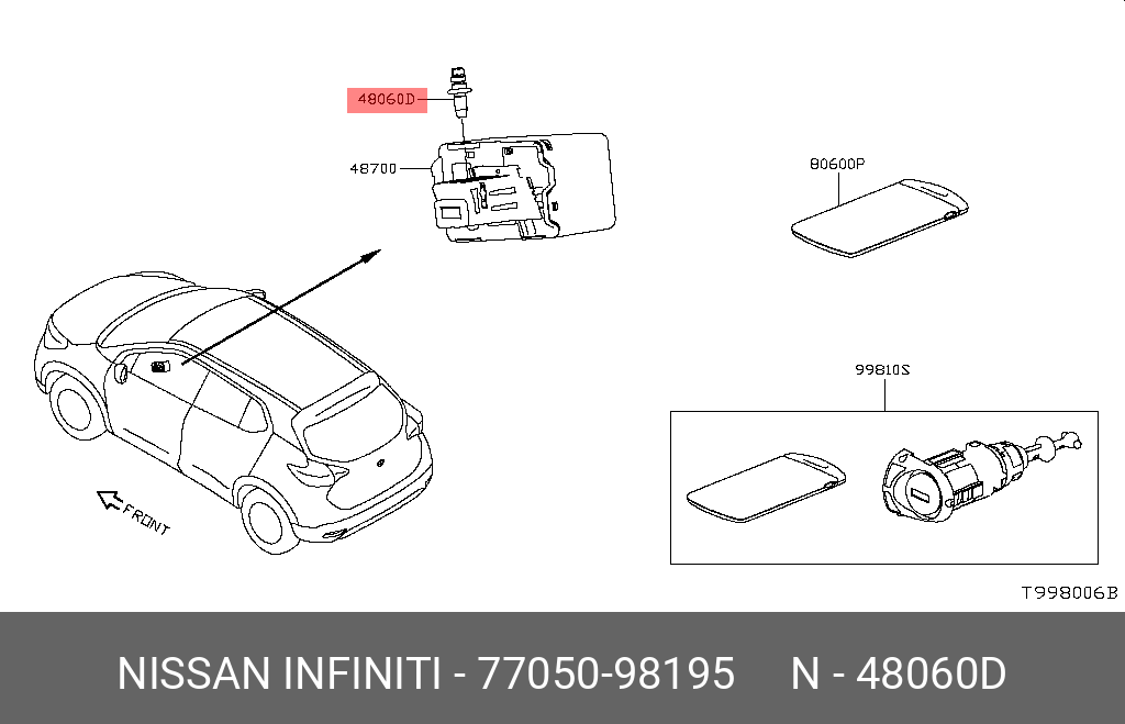 7705098195 NISSAN Болт крепления