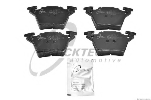 0235118 TRUCKTEC Комплект тормозных колодок, дисковый тормоз