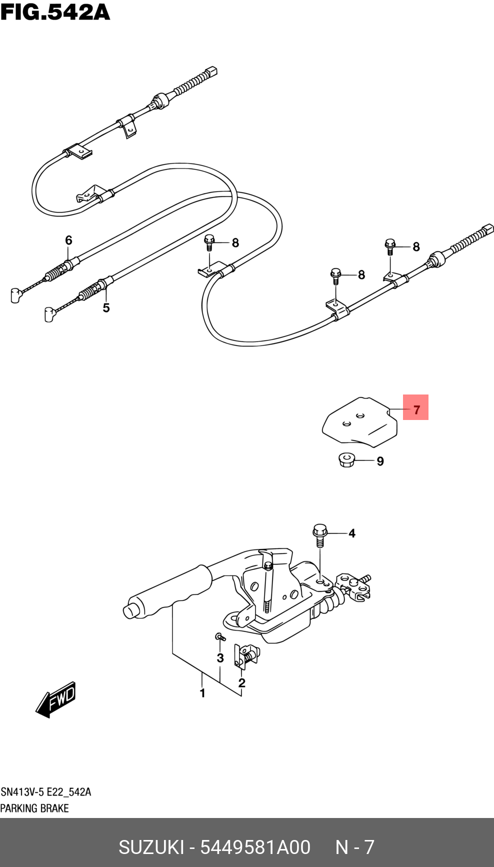 5449581A00 SUZUKI 
