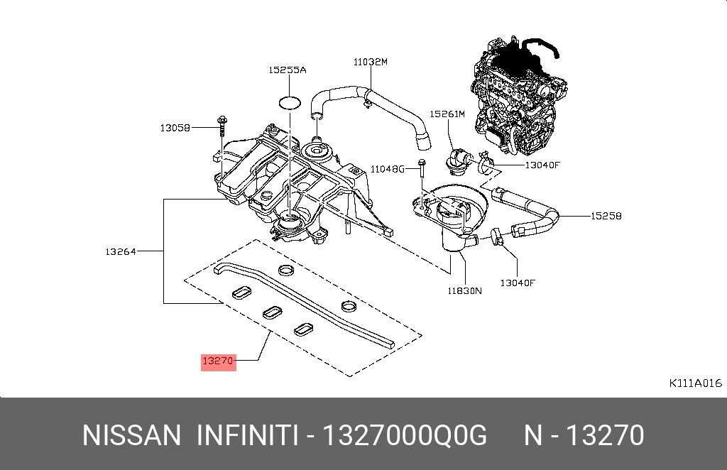 1327000Q0G NISSAN 