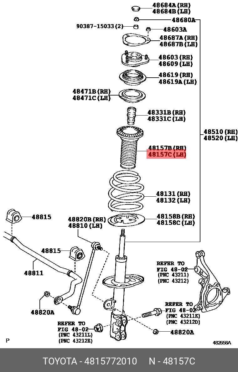 4815772010 TOYOTA ПЫЛЬНИК АМОРТИЗАТОРА