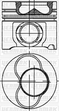 81,50 mm.Сил1/2Порш.+палец,скольцом YENMAK 3104317050