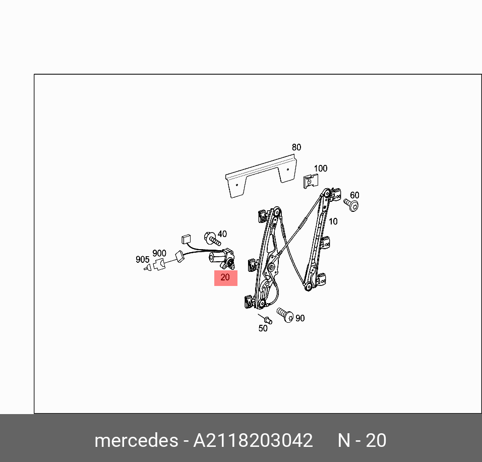 A2118203042 MERCEDES-BENZ ЭЛЕКТРОМОТОР