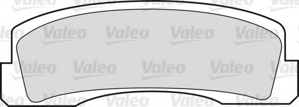 598389 VALEO Комплект тормозных колодок, дисковый тормоз