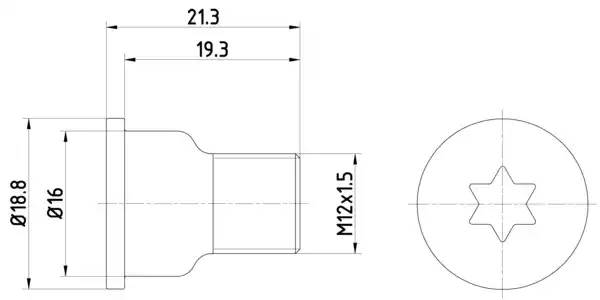 8DZ355209051 HELLA Болт