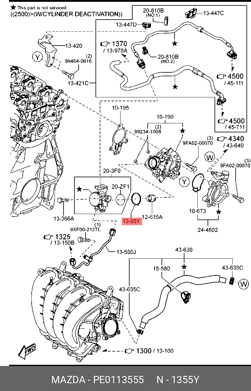 PE0113555 MAZDA Прокладка ТНВД Skyactiv 11- 02 Кунцево купить в  интернет-магазине AvtoTO