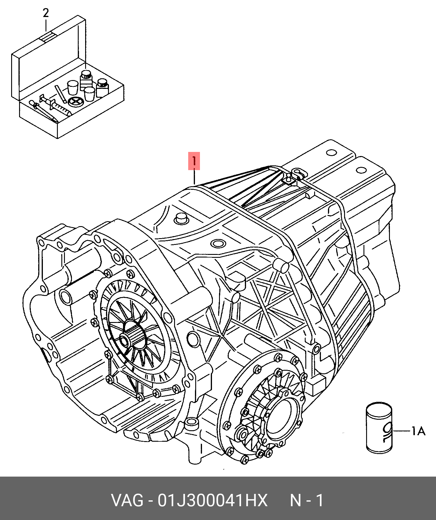 01J300041HX VAG Бесступенчатая АКП