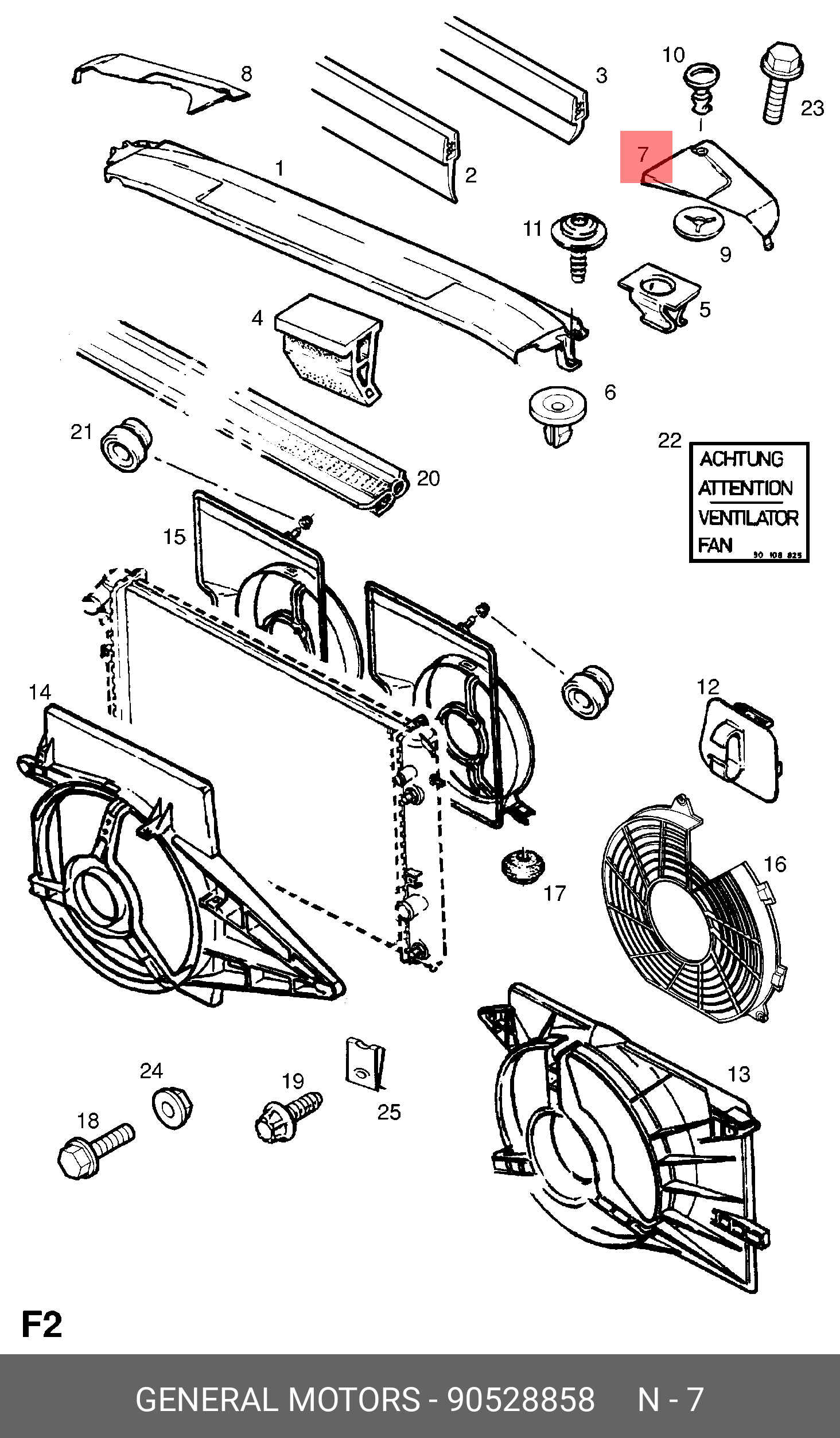 90528858 GENERAL MOTORS Крышка радиатора