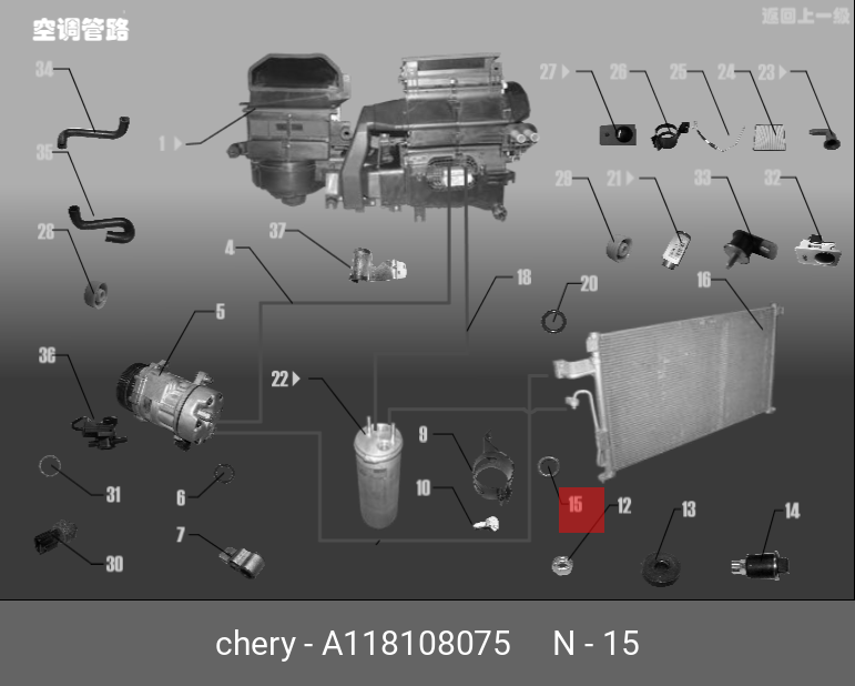 A118108075 CHERY Кольцо уплотнительное