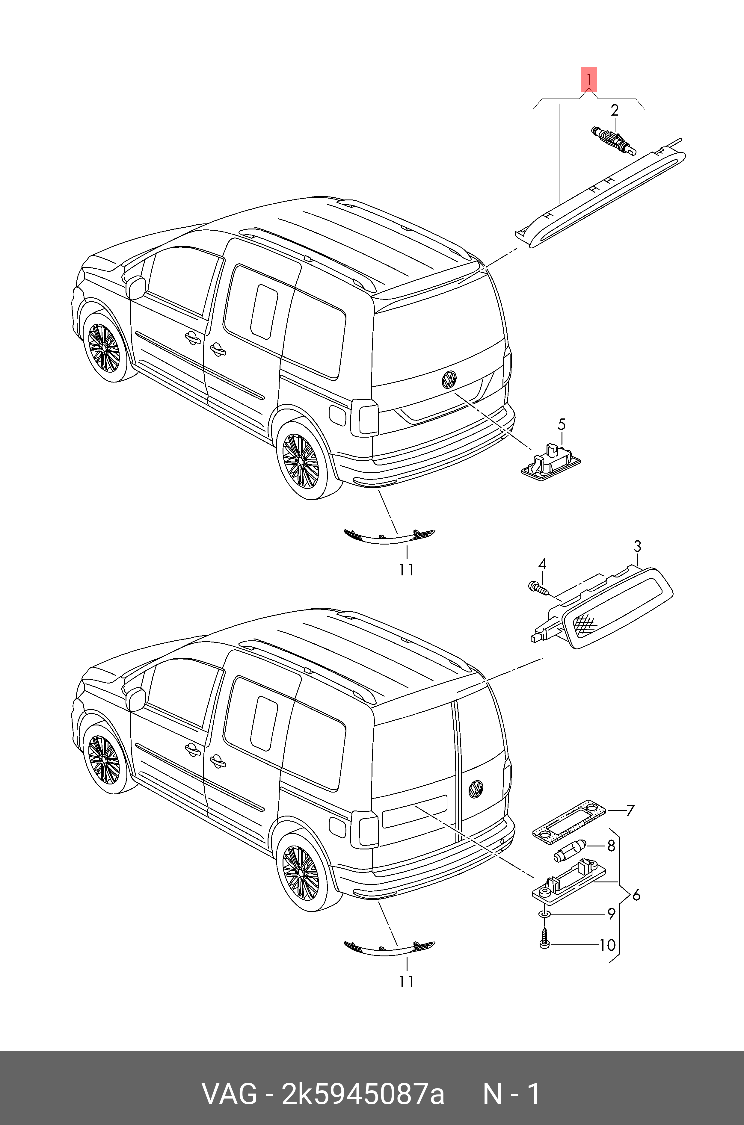 2K5945087A VAG 