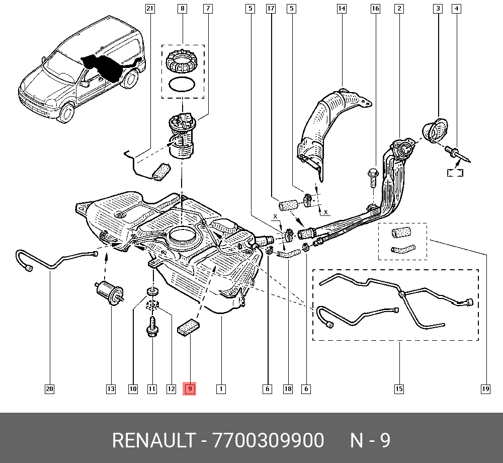 7700309900 RENAULT PLATE S/A