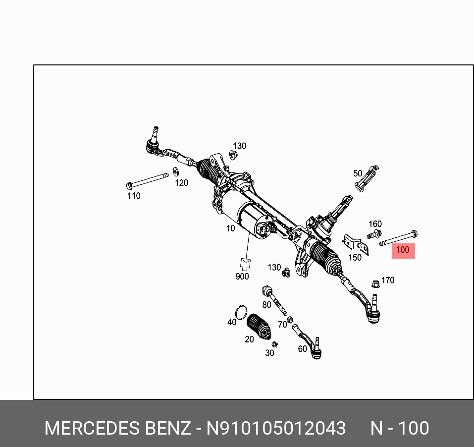 N910105012043 MERCEDES-BENZ БОЛТ