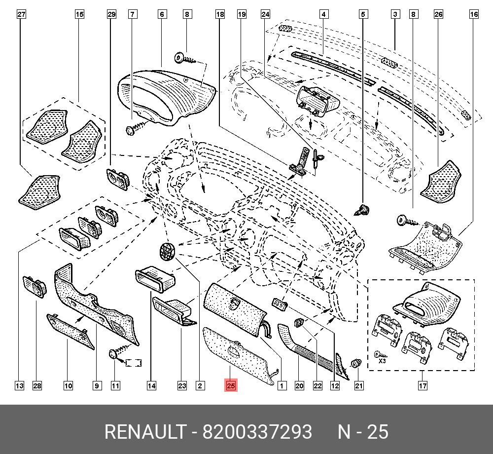 Как снять торпеду на рено кангу 8200337293 RENAULT ЯЩИК ПЕРЧАТОЧНЫЙ купить в интернет-магазине AvtoTO