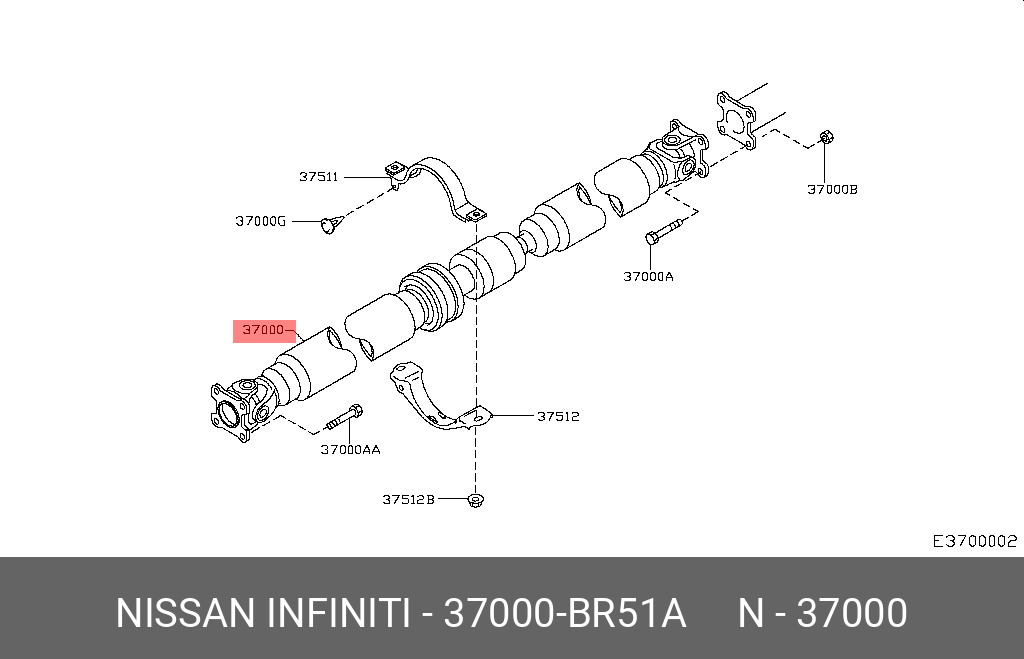 37000BR51A NISSAN -