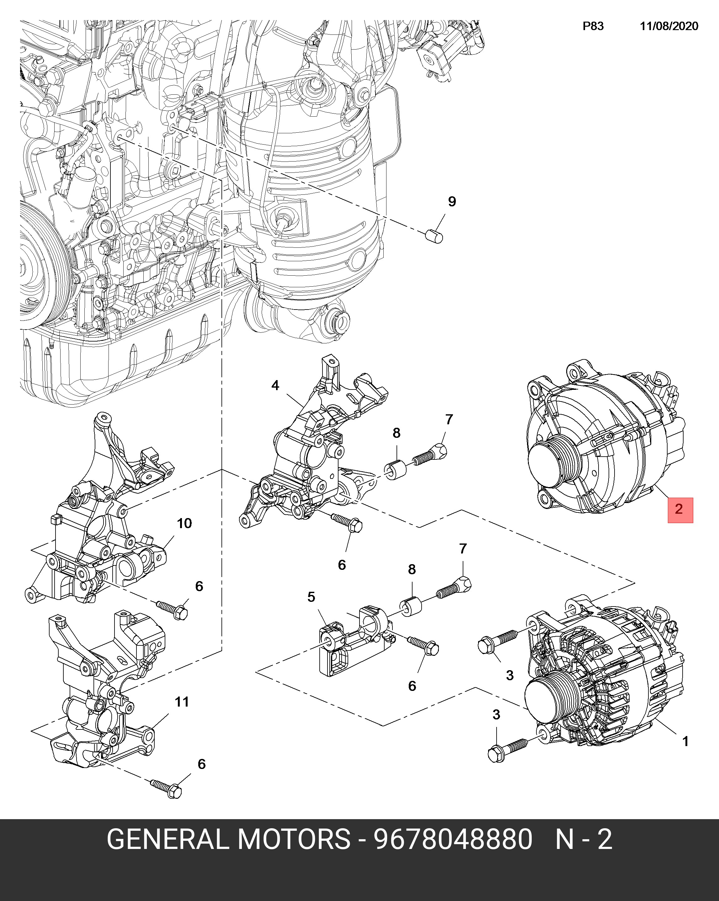9678048880 GENERAL MOTORS Деталь