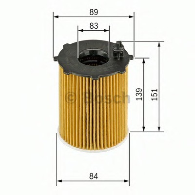 1457429307 BOSCH фильтр масляный двс