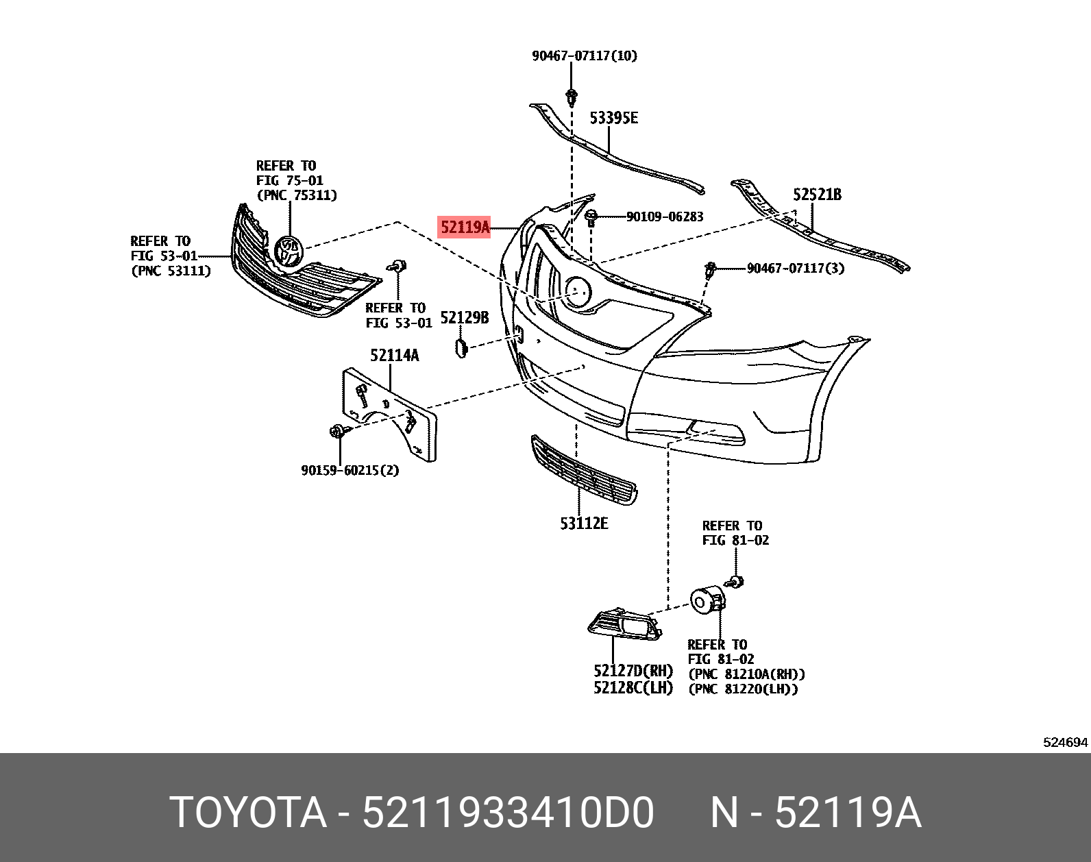 5211933410D0 TOYOTA -