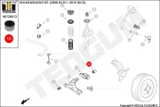 00726013 TEDGUM Сайлентблок рычага подвески