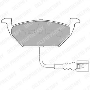 LP1514 DELPHI Колодки тормозные