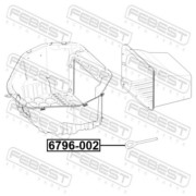 6796002 FEBEST Крюк буксирный