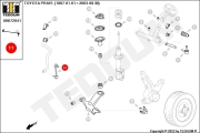 00672041 TEDGUM Стойка стабилизатора