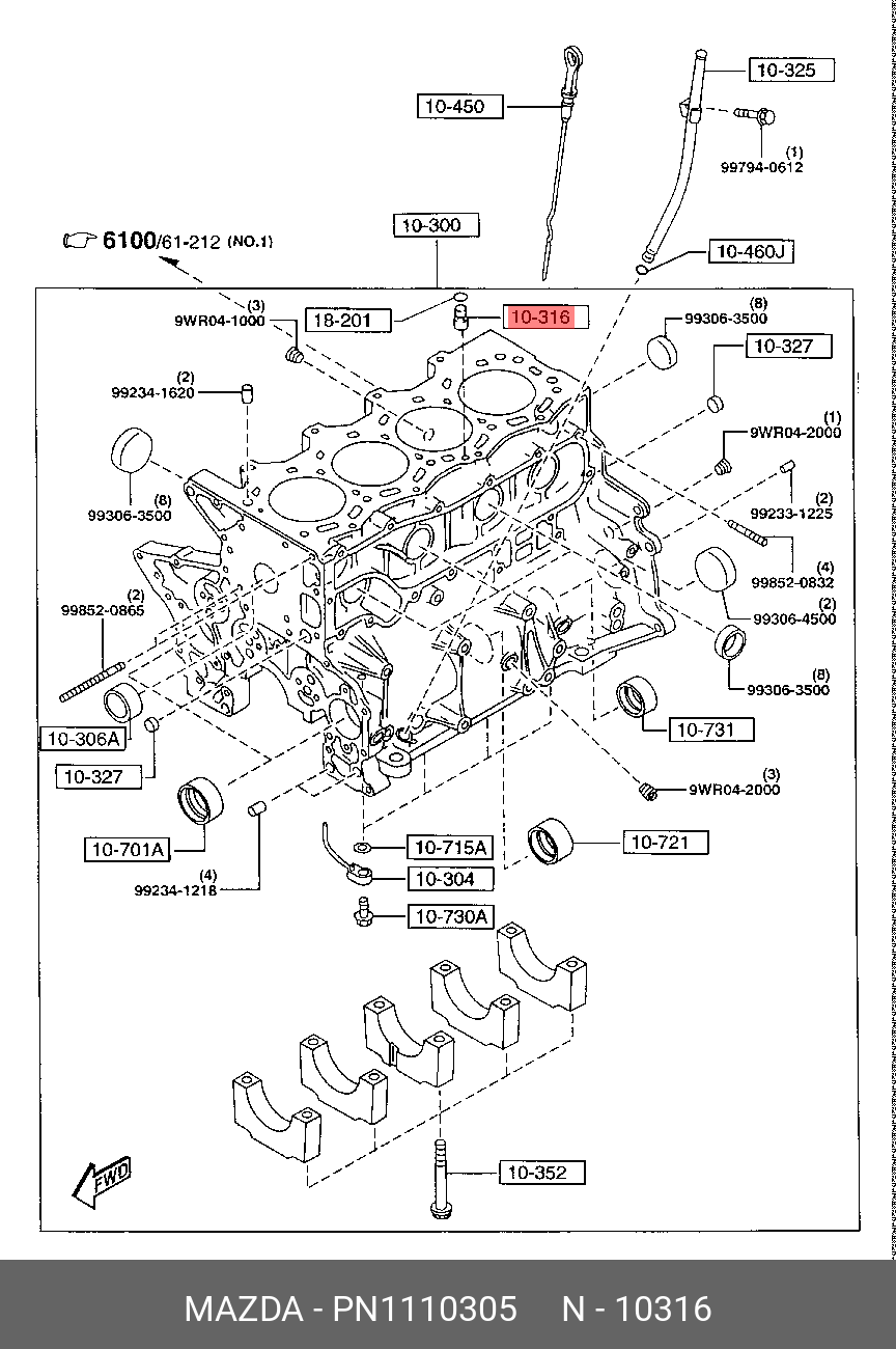 PN1110305 MAZDA -