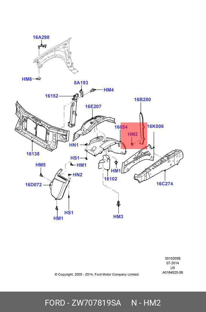 ZW707819SA FORD Деталь