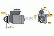 0001107476 BOSCH Стартер, 12В 1.1кВт 0001107476 BOSCH Стартер, 12В 1.1кВт
