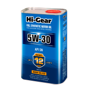 HG0330 HI-GEAR Hi-Gear 5W-30 ACEA C2/C3 API SN/CF Масло моторное синтетическое, 1 л