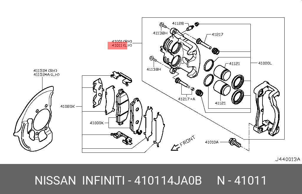 410114JA0B NISSAN 