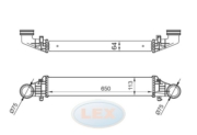 Радиатор интеркулера LEX RD4629
