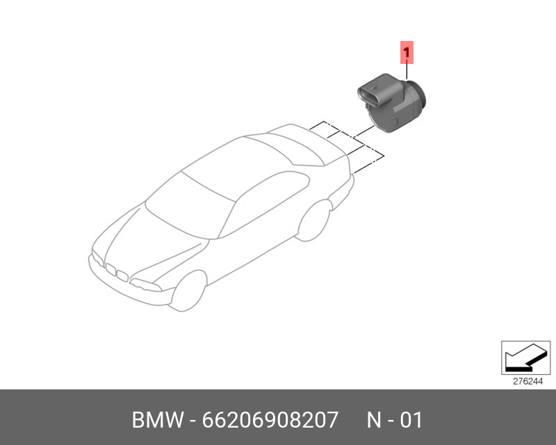 66206908207 BMW Ультразвуковой преобразователь