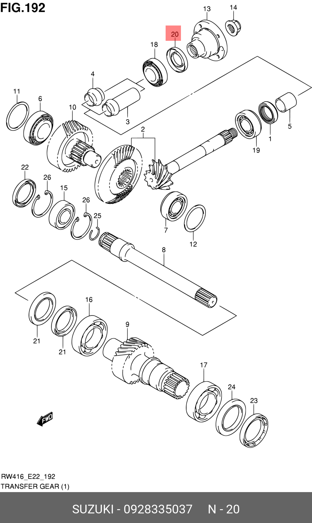 0928335037000 SUZUKI МАСЛОУПЛОТНИТЕЛЬНОЕ КОЛЬЦО