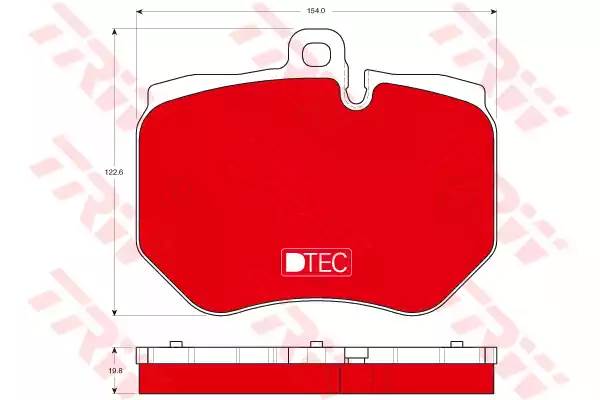 GDB1848DTE TRW GDB1848DTE_колодки дисковые !передние Audi A6 Berlina/Avant RS6 Quattro 04