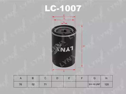 LC1007 LYNX Фильтр масляный