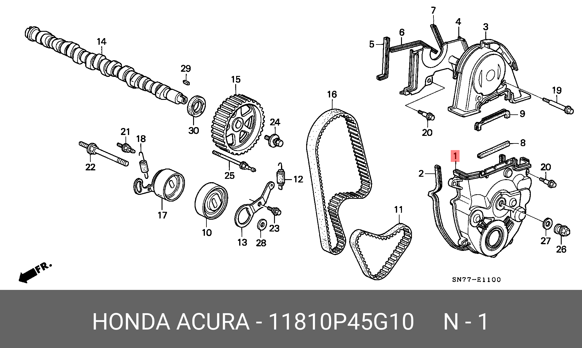 11810P45G10 HONDA 