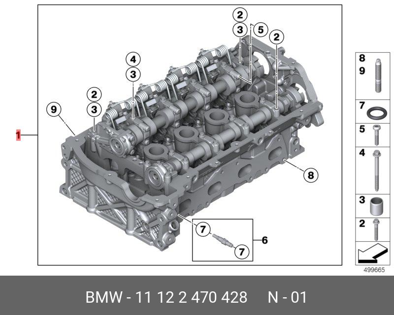 11122470428 BMW ZYLINDERKOPF MIT VENTILTR