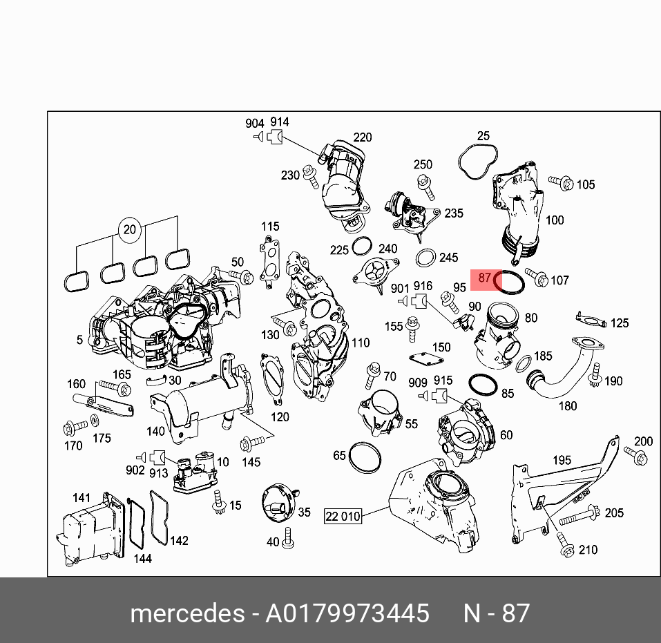 A0179973445 MERCEDES-BENZ КОЛЬЦО УПЛОТНИТЕЛЬНОЕ