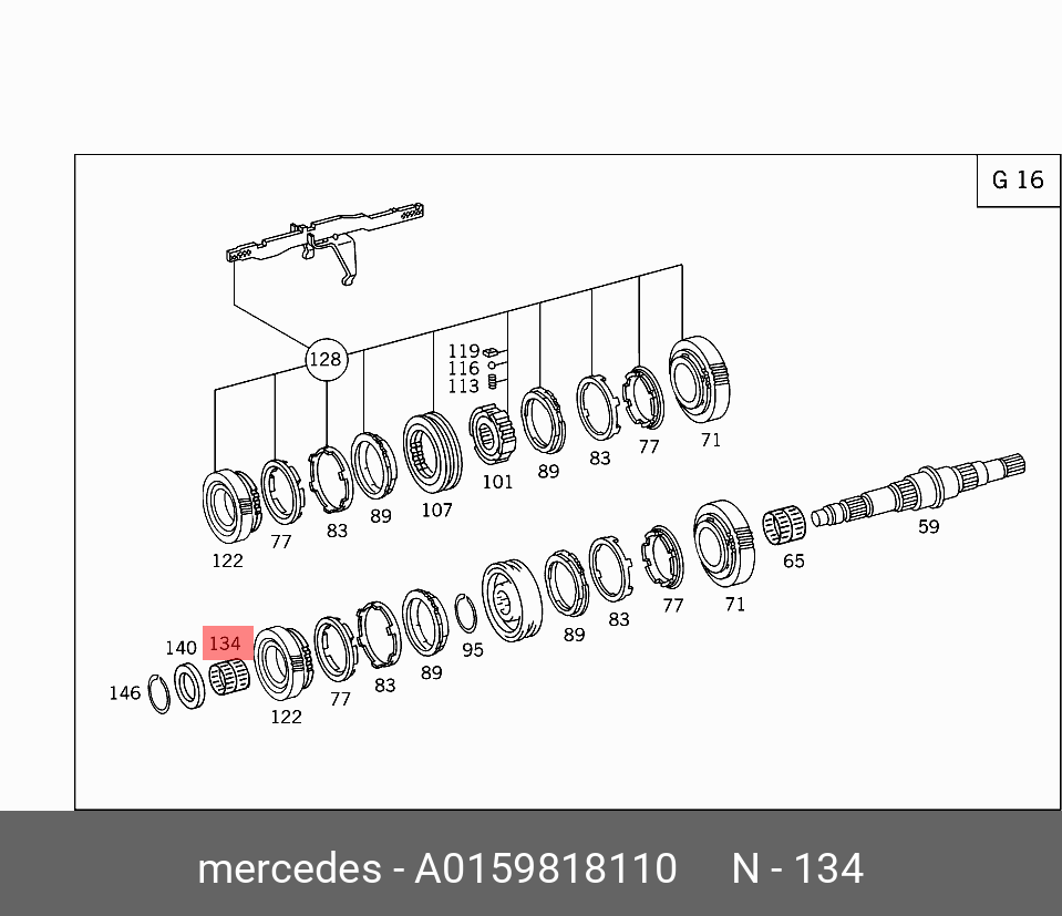 A0159818110 MERCEDES-BENZ ПОДШИПНИК