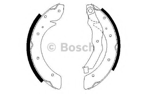 0986487528 BOSCH Комплект тормозных колодок