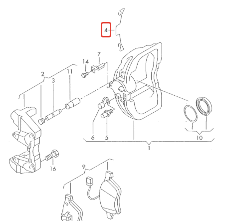 7M3615269A VAG Пружинная защелка