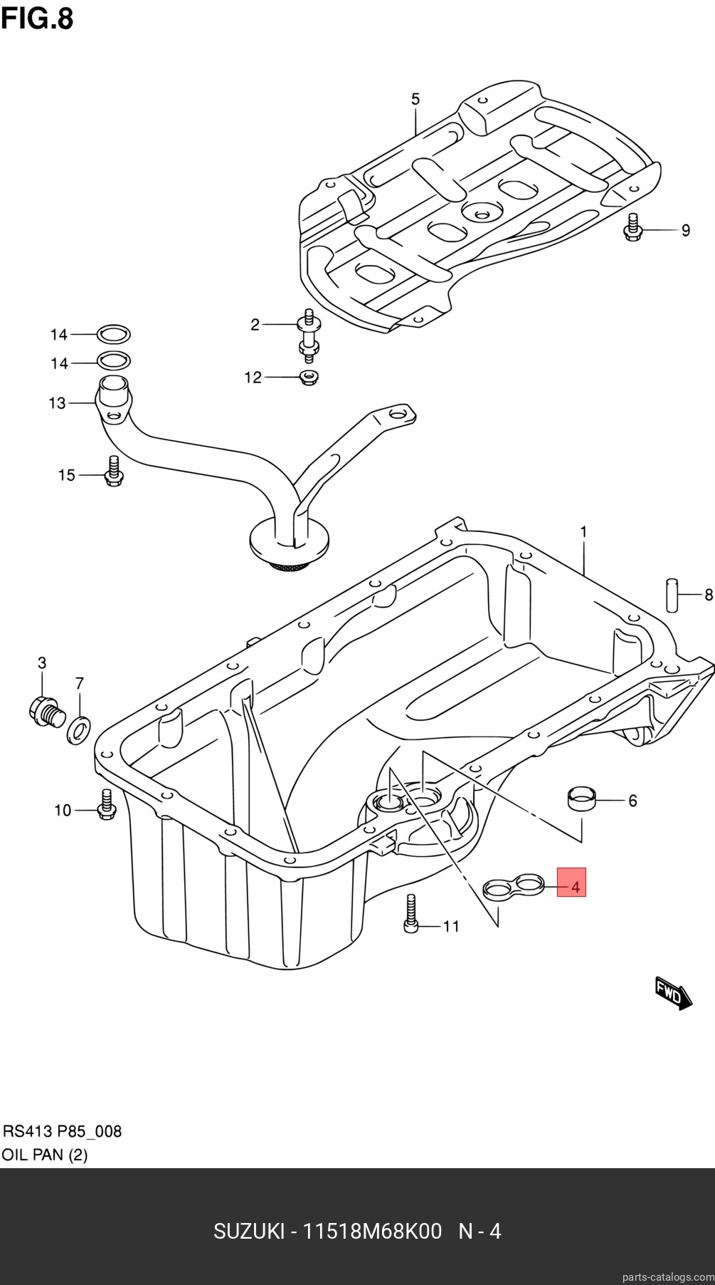 11518M68K00 SUZUKI КОЛЬЦО РЕЗИНОВОЕ