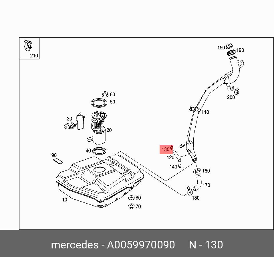 0059970090 MERCEDES-BENZ ХОМУТ ТРУБКИ ВОЗДУШНОЙ