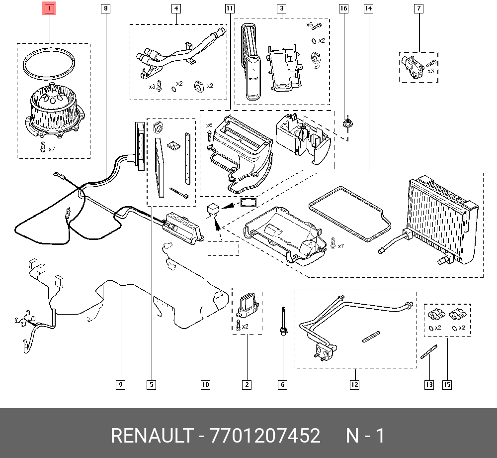 7701207452 RENAULT ЭЛ ДВИГАТЕЛЬ ОТОПИТЕЛЯ (ПОСТ ТОК, 200ВТ) купить в  интернет-магазине AvtoTO