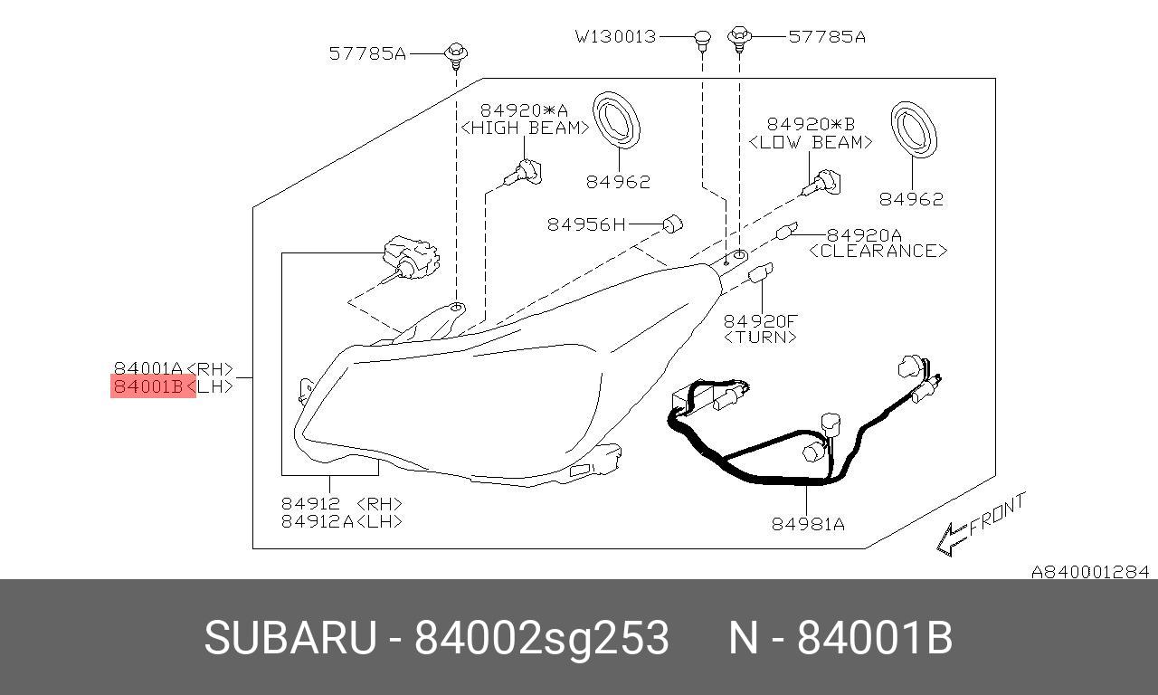 84002SG253 SUBARU -