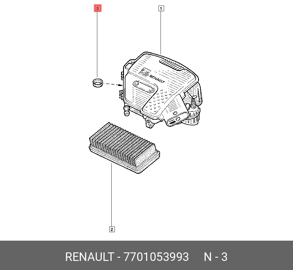 7701053993 RENAULT ШАЙБА (РЕЗ)