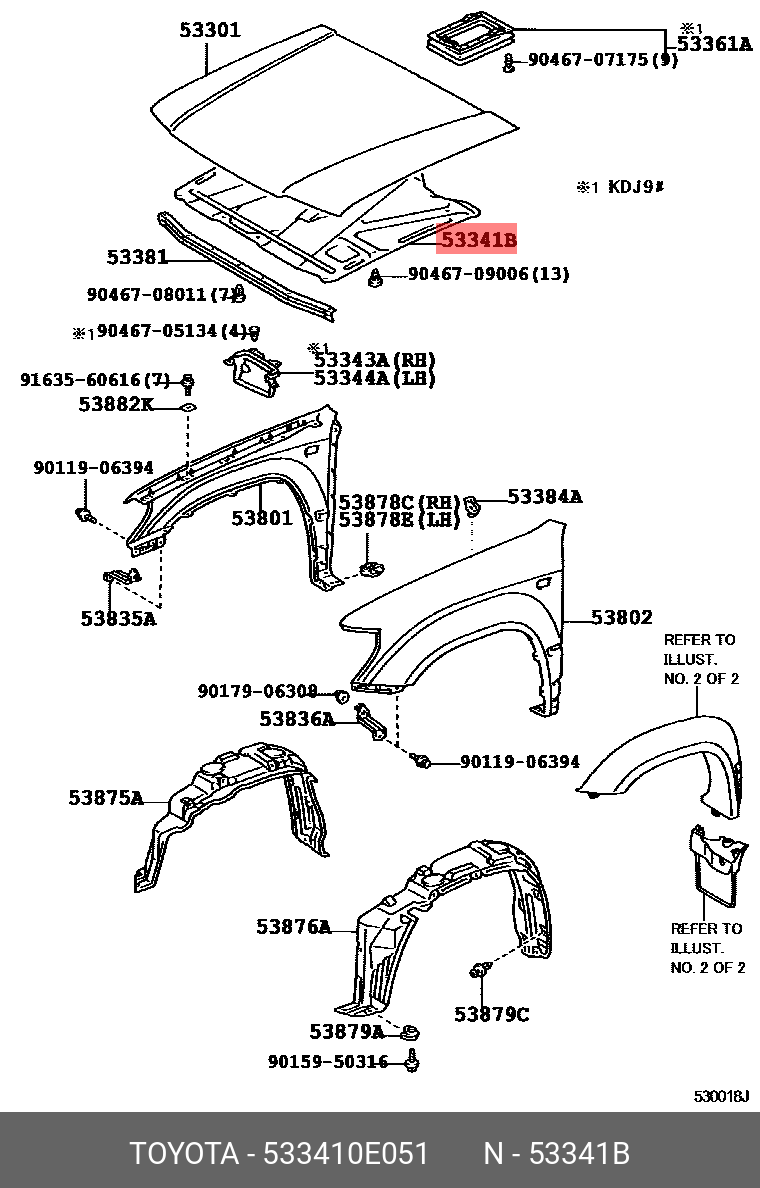 533410E051 TOYOTA 